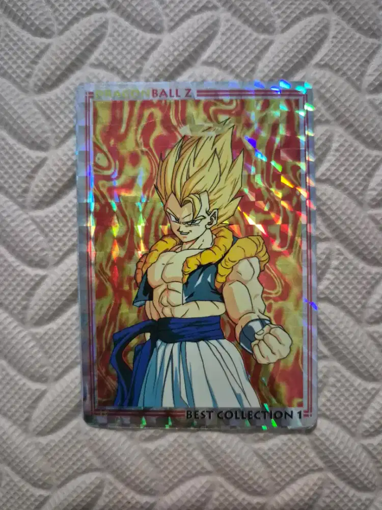 Kartu Koleksi Dragon Ball Z Best Collection 1 Gogeta Holo Vintage
