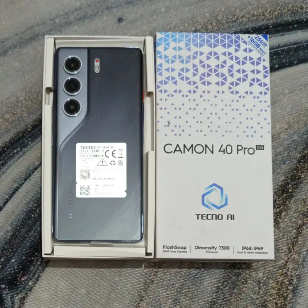 Tecno Camon 40 Pro 5G 8/256 Open Box Aja