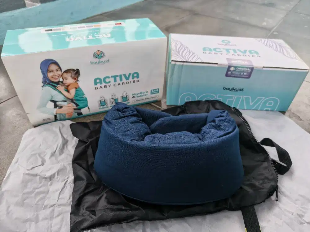Gendongan Bayi Activa Baby Carrier Lengkap Kotak & Sarung 99% Like New