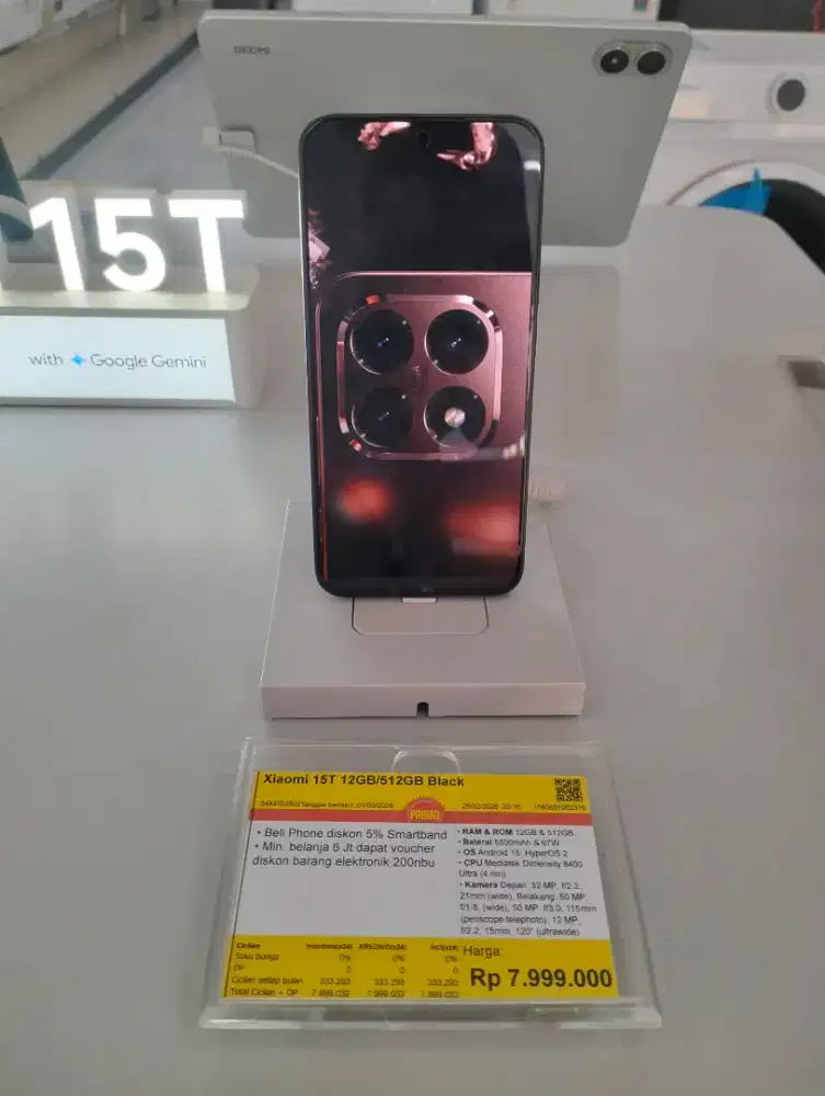 Credit Xioami 15T 12GB 512GB