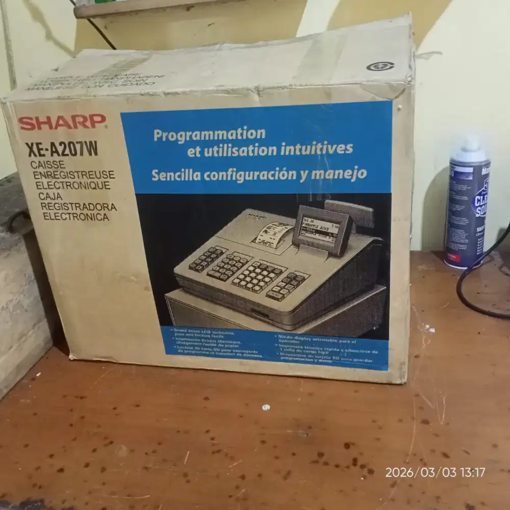 Mesin kasir sharp 207 2nd like new