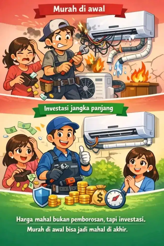 SERVICE AC KULKAS MESIN CUCI POMPA AIR BONGKAR PASANG AC