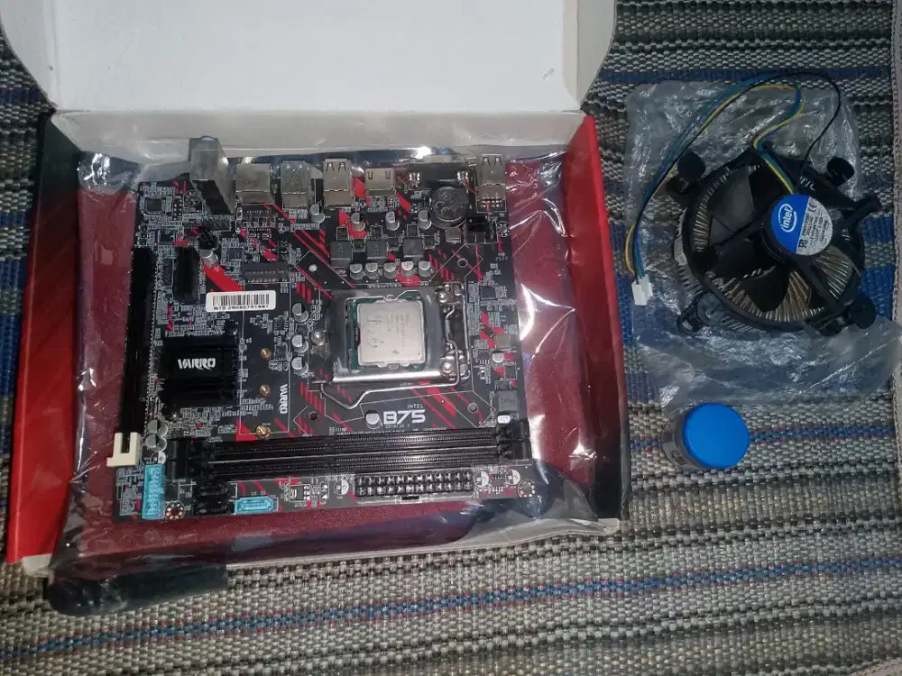 Motherboard+cpu+fan cpu