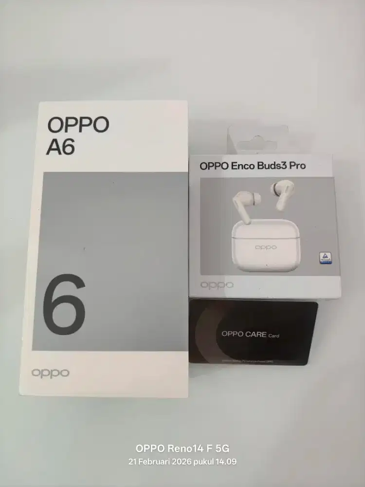OPPO A6 256 128 GB GARANSI RESMI 2 TAHUN BONUS TWS GRATIS