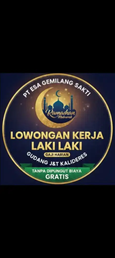 LOWONGAN KERJA HARIAN LEPAS