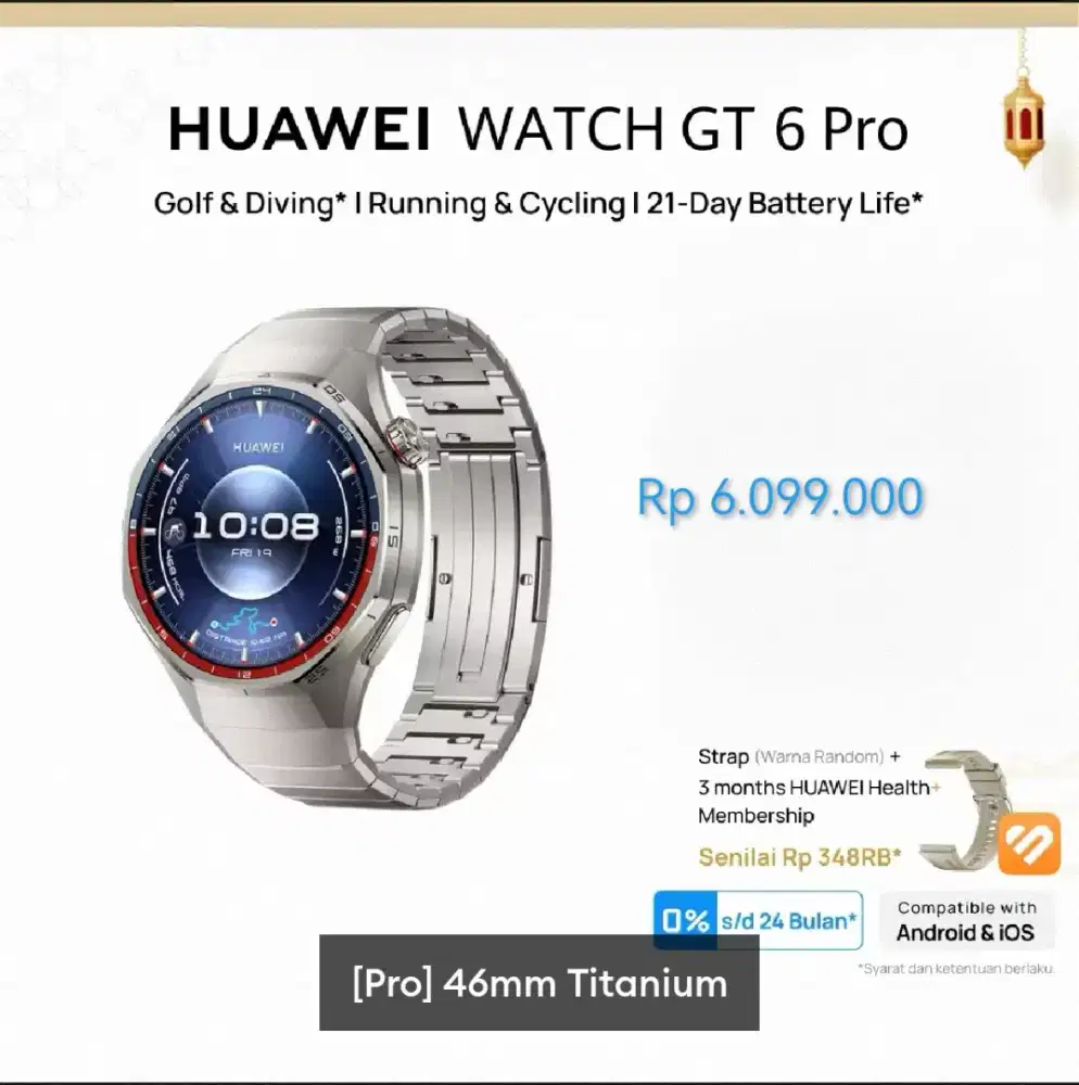 Huawei Watch Gt 6 Pro 46mm Titanium