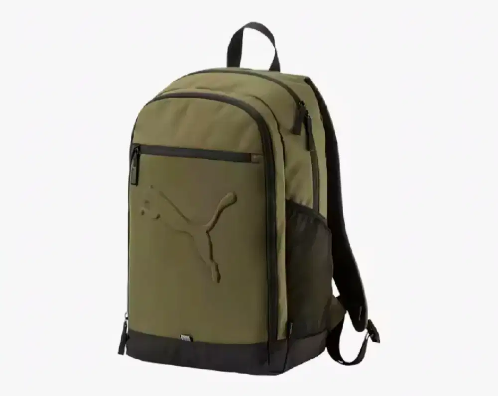 Tas Puma 100persen asli Logo Timbul jarang ada warna hijau army