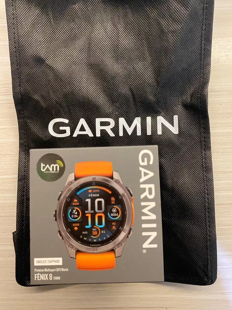 Brand new Garmin Fenix 8 51mm sapphire amoled Orange