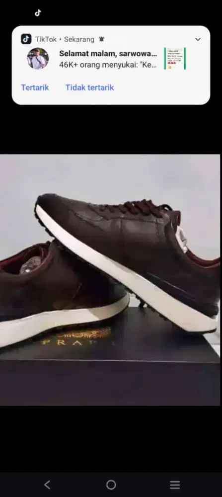 Sepatu pantofel prabu