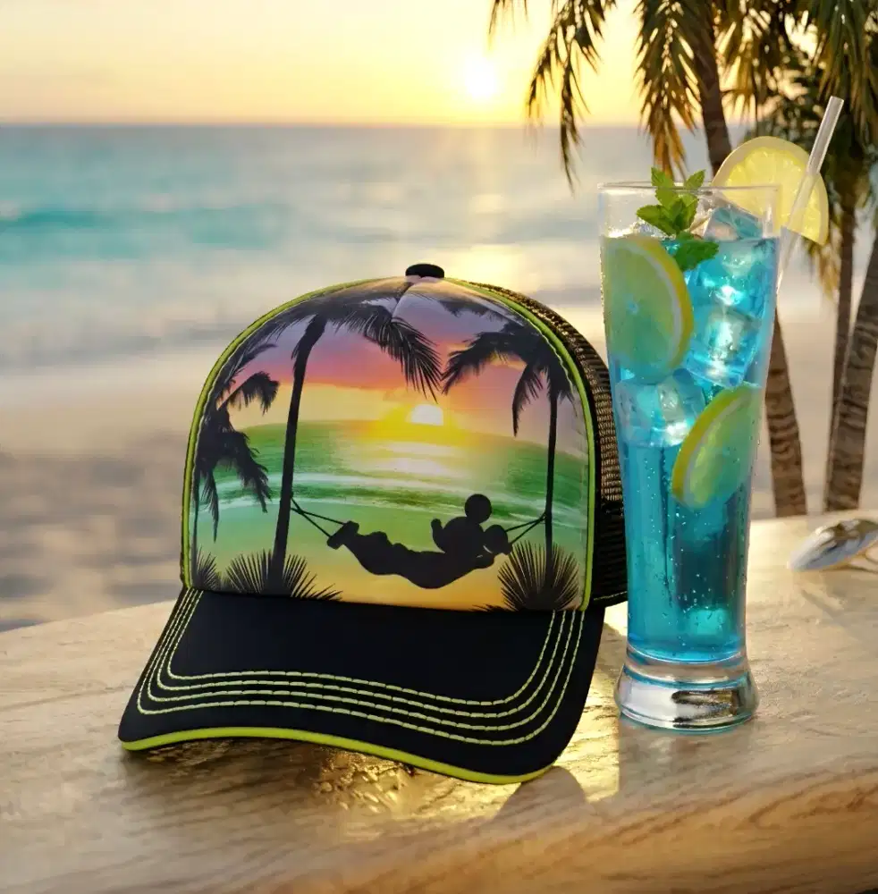 Topi Trucker Mickey Mouse di Ayunan Pantai Disney Original Second