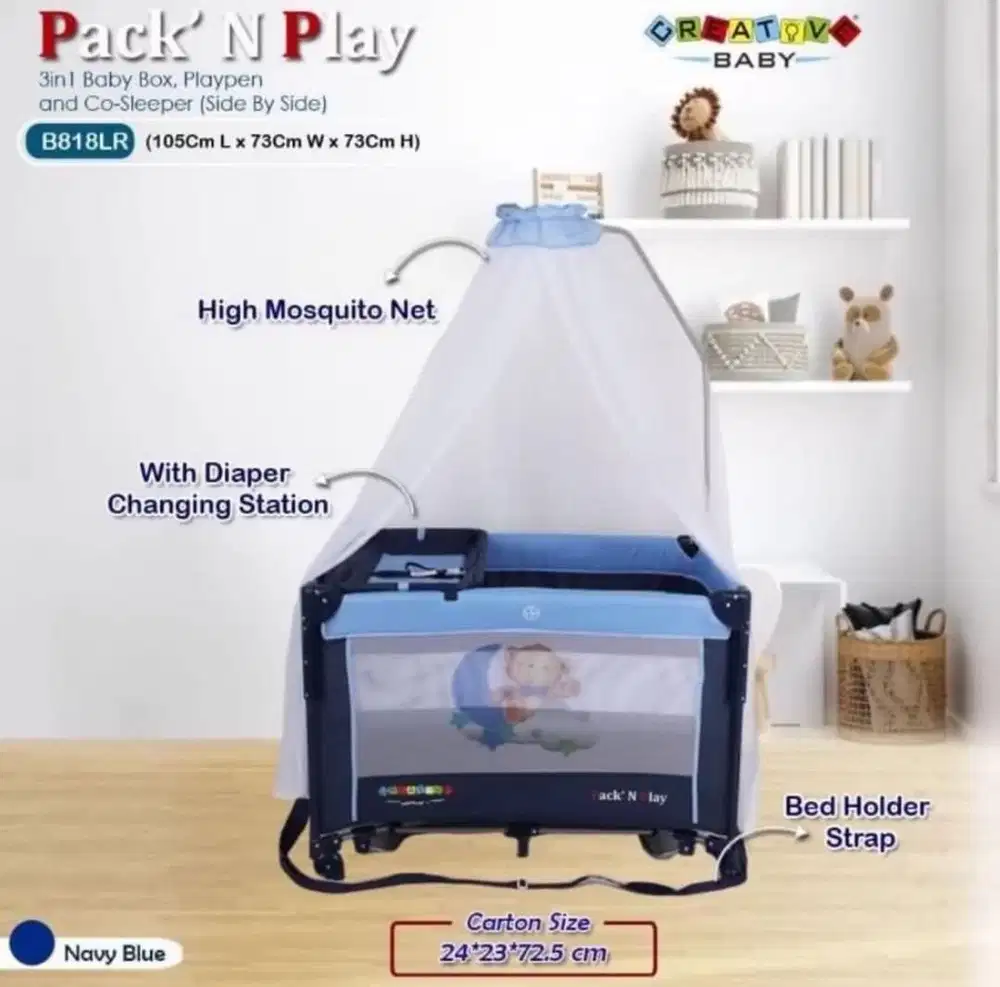 Baby box tempat tidur bayi set matras dan sprei