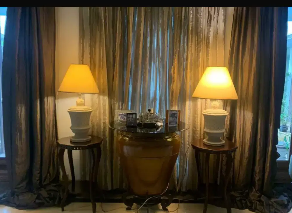 Sepasang lanpu cantik besar berat Rp 800.000@dinantisecondhand