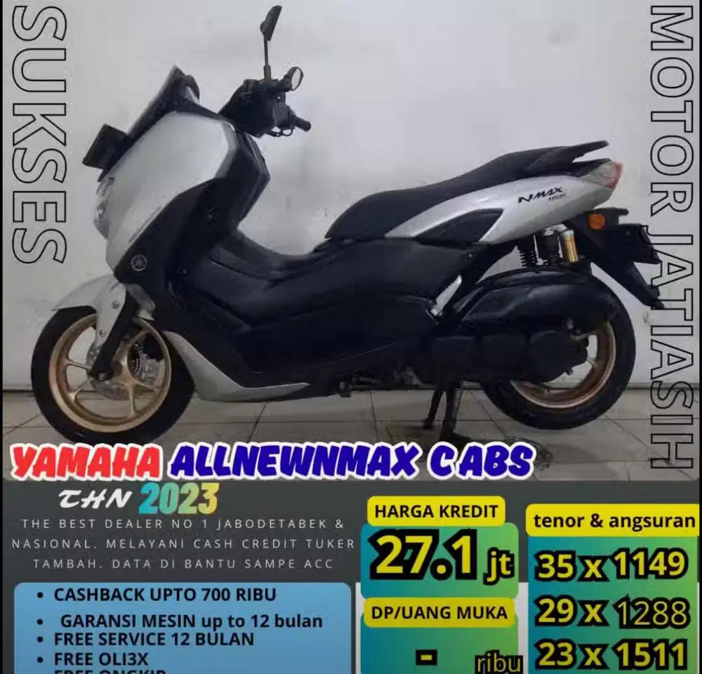 PROMO(SUKSESMOTOR )ANGSURAN TERMURAH PASTI ACC YAMAHA NMAX C ABS 2023