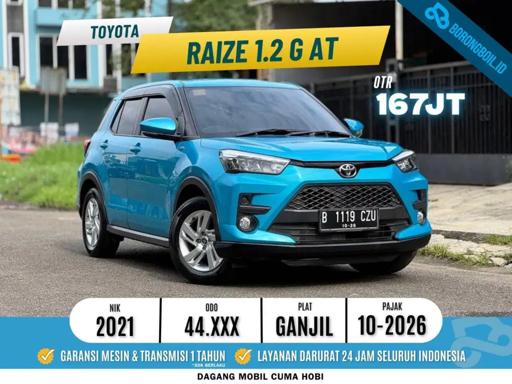 Toyota Raize 1.2 G AT Biru Metalik 2021