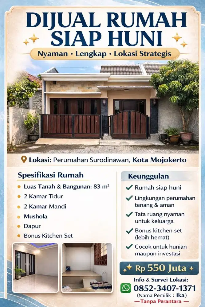 DIJUAL CEPAT RUMAH STRATEGIS