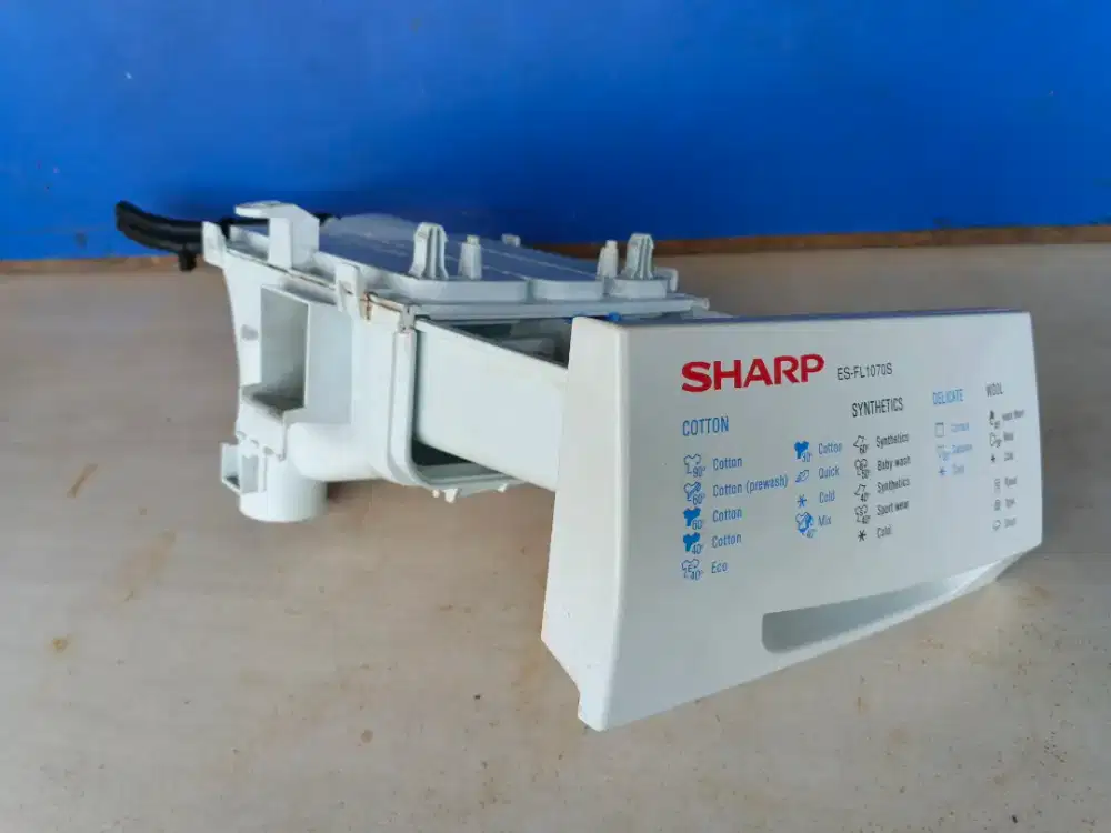 Tempat sabun mesin cuci Sharp front loading ES FL 1070S
