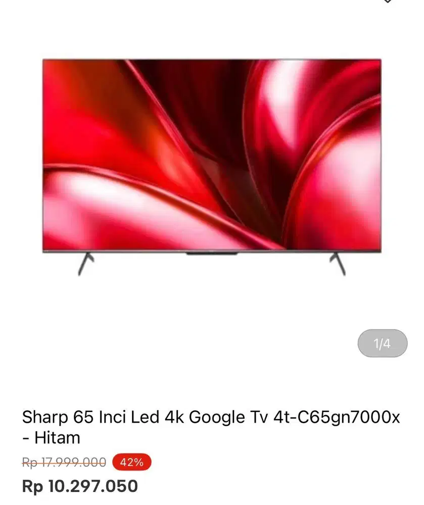 SHARP GOOGLE TV 4k 65 inci