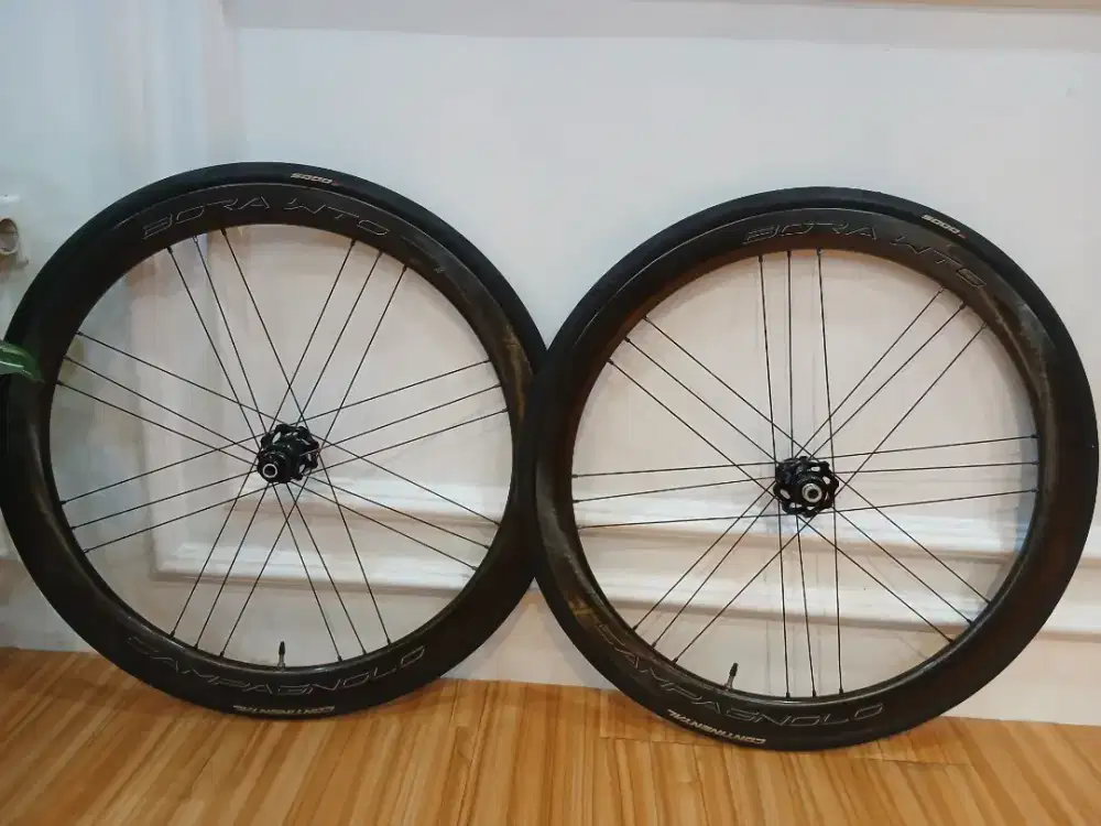 WHEELSET ROADBIKE BORA WTO 45 DISCBRAKE CARBON SECOND LOW KM