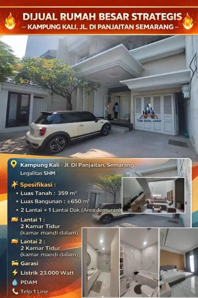 RUMAH DIJUAL MEWAH DESAIGN MODERN DI TENGAH KOTA SEMARANG STRATEGIS