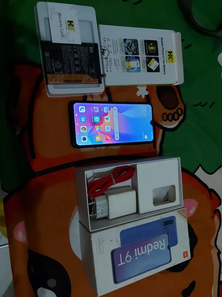 Redmi 9t 6/128gb Fullset charger ori oppo