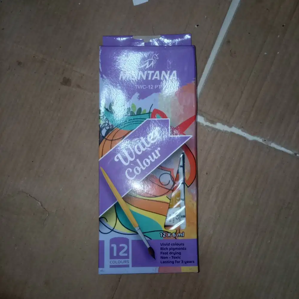 MONTANA Water Color Cat Air 12 Warna x 6ml High Grade Pigments