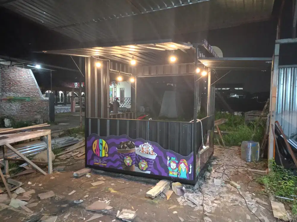 Rombong booth gerobak kontainer container