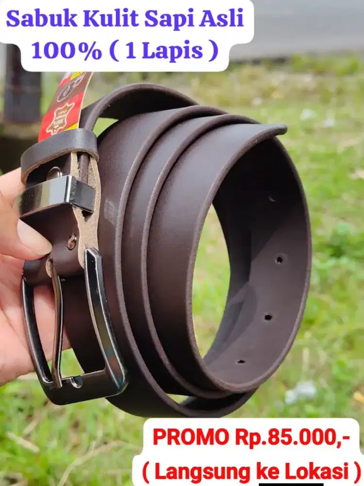 SABUK FULL KULIT SAPI ASLI 100%