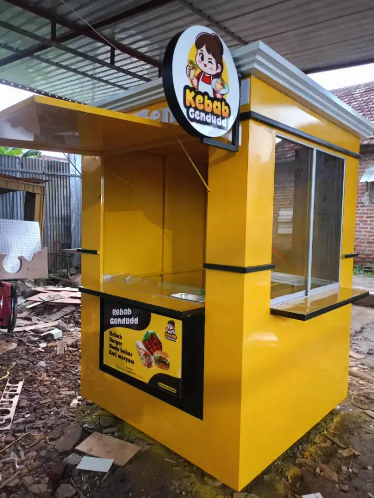 Booth rombong gerobak kontainer container