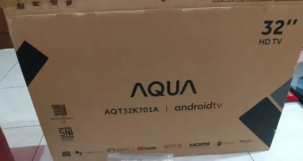 di jual android tv 32 Inc SDH support bluetooth lengkap nominus