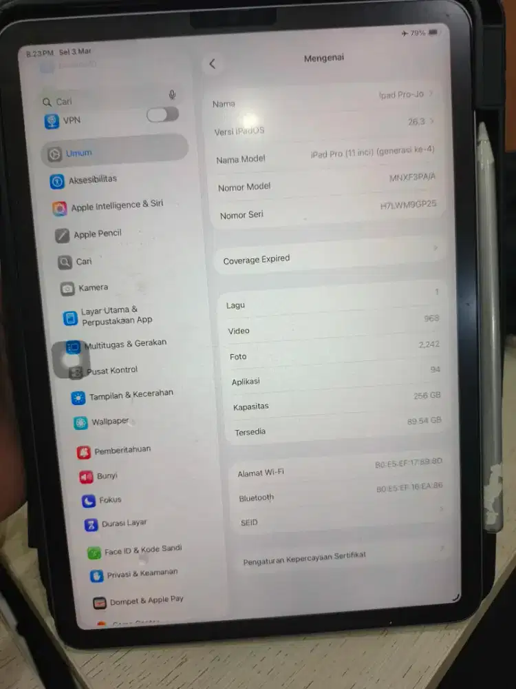 Ipad M2 Pro Gen 4 Ibox 256GB