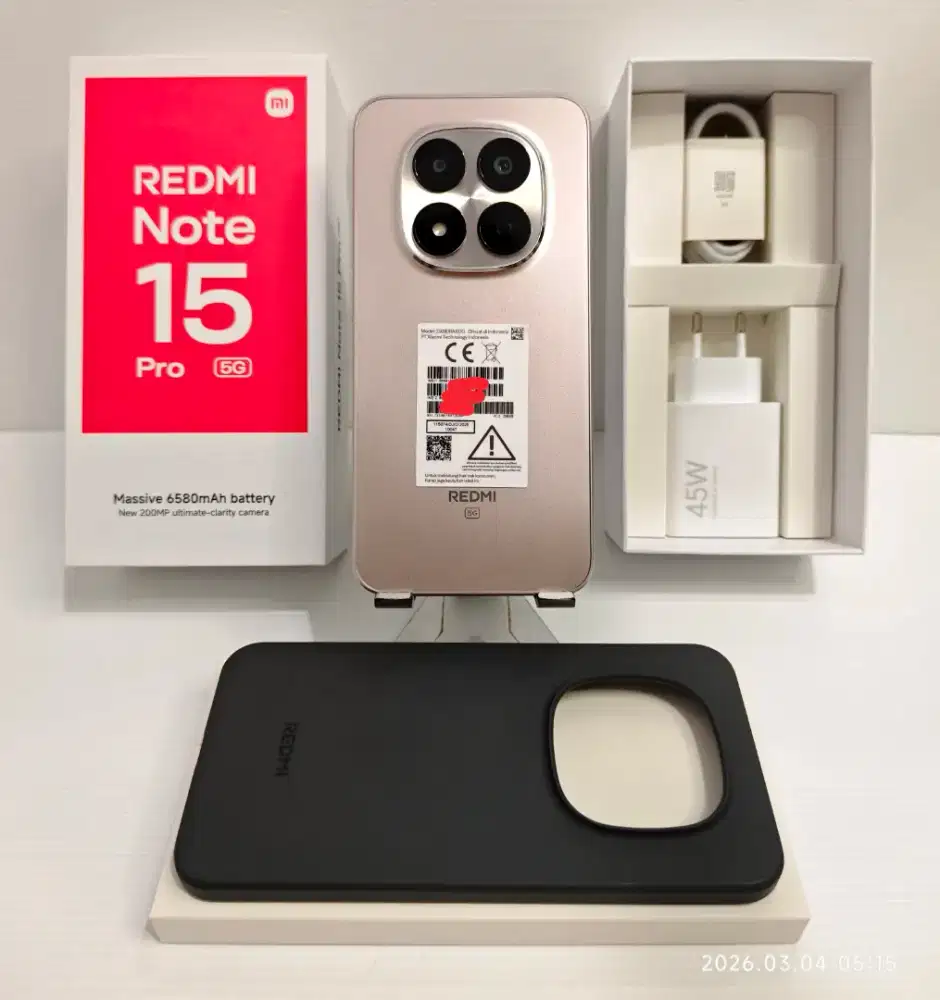 Xiaomi Redmi Note 15 Pro 5G Likenew 100% Garansi 06 Mei 27 bisa TT/BT