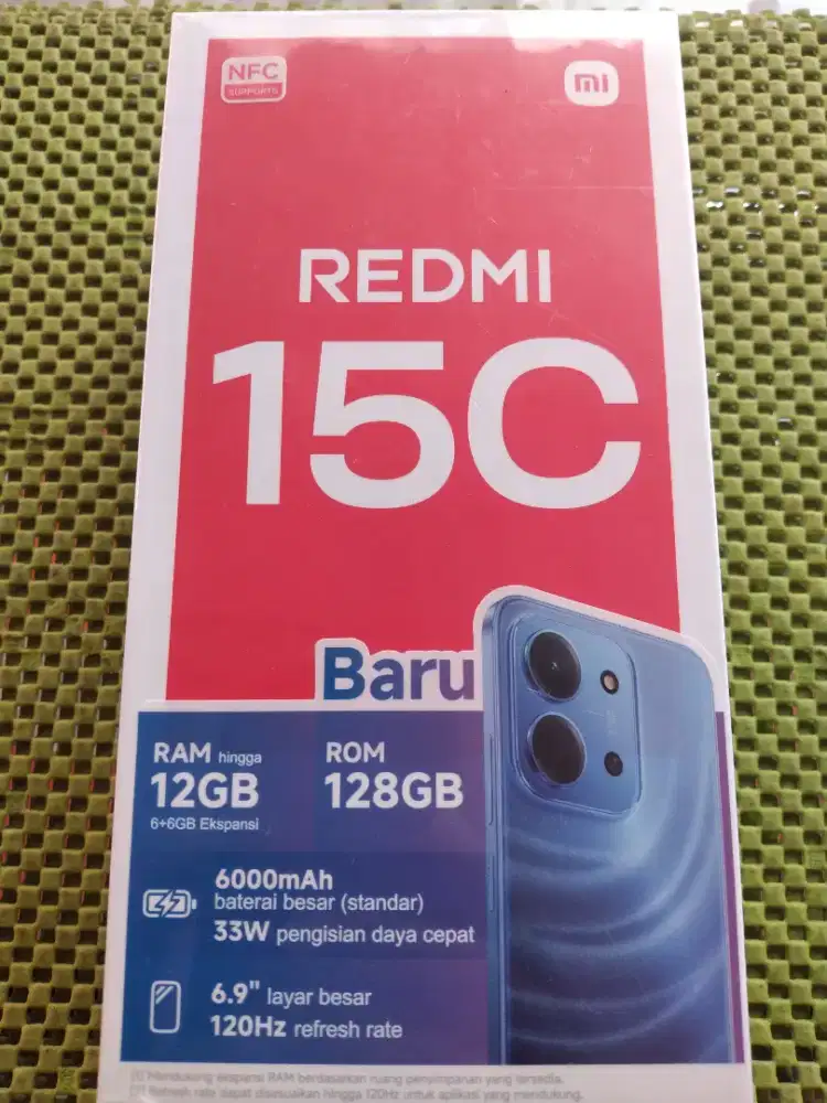 Redmi 15c Baru new segel ram6+6 rom128