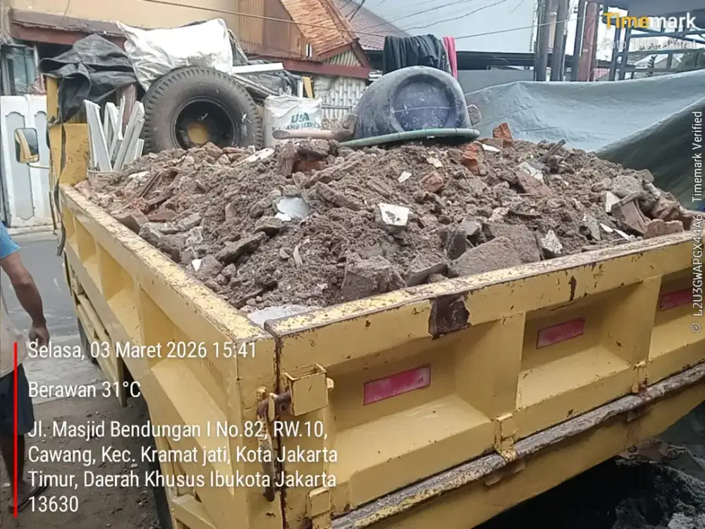 Jasa angkut puing dan buang sampah