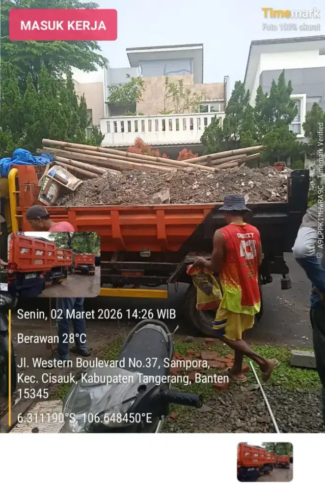 Jasa buang puing dan buang tanah galian