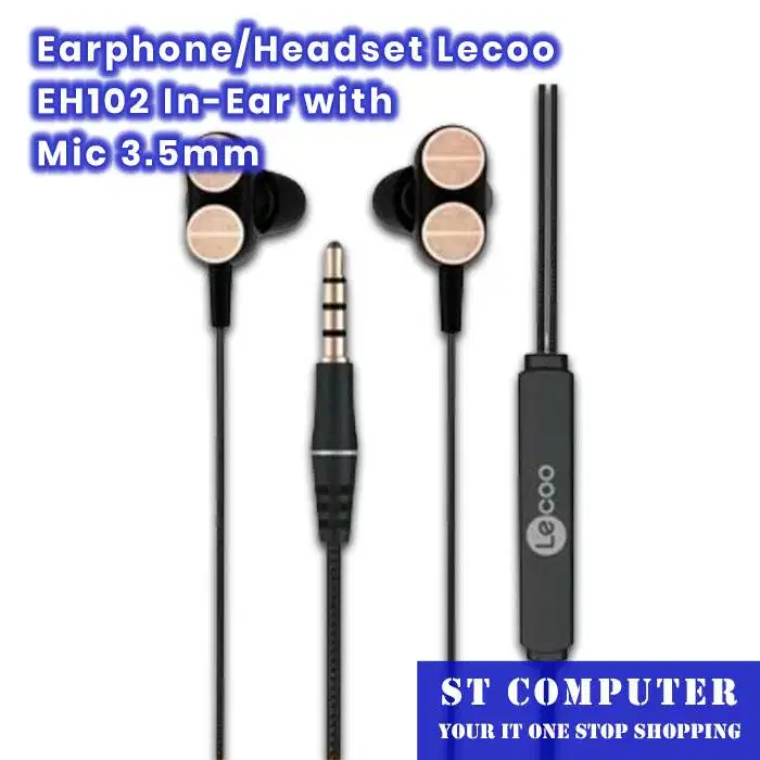 Earphone/Headset Lecoo EH102 In-Ear with Mic 3.5mm