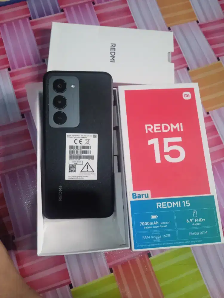 Redmi 15 ram 8+8/256 pemakaian baru 1mingu lbih aj