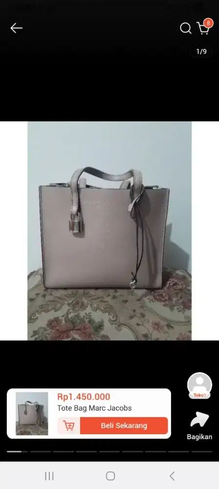 Tas Totebag Wanita Marc Jacobs Pink
