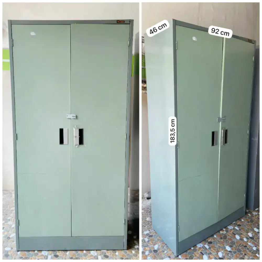 Lemari 2 Pintu LION Almari Besi 2 Pintu Ayun Lemari Kantor Lemari Besi