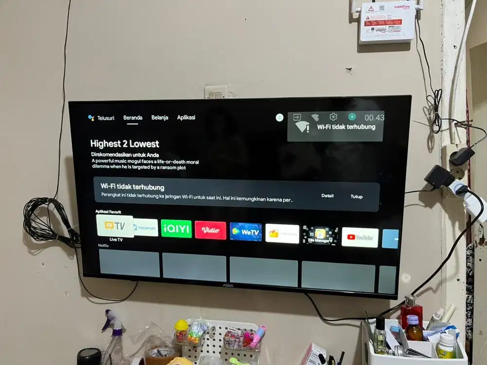 Smart tv aqua 43 inc