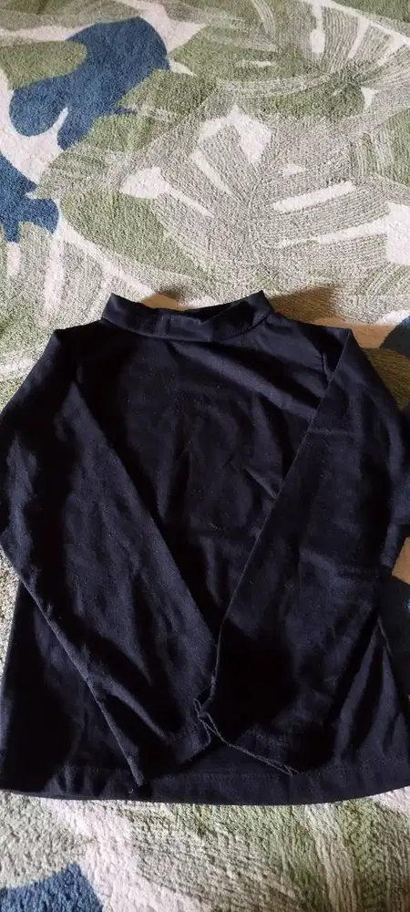 KAOS MANSET HITAM ANAK KECIL