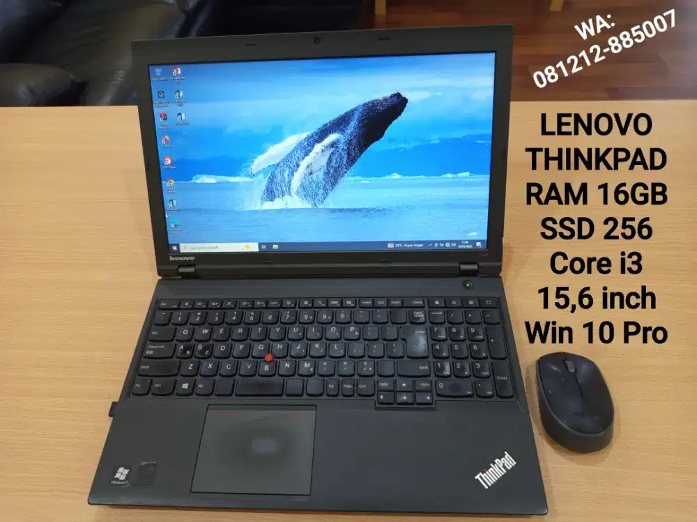Laptop Ram 16GB SSD256 Lenovo Thinkpad  lyr 15,6inch lyr mulus cas ori