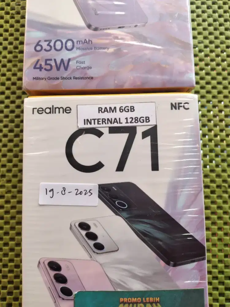 Realme c71 Ram6+6  Rom128 mulus fullset original
