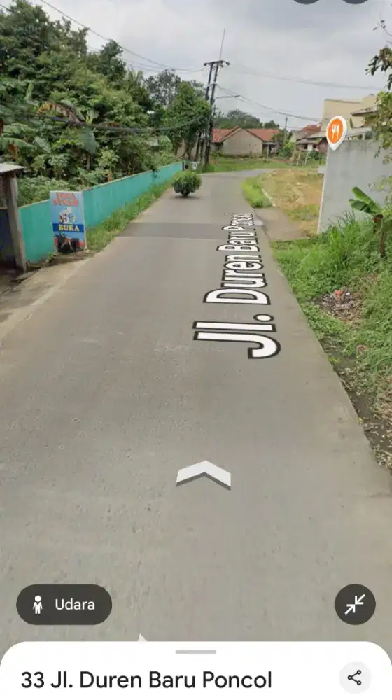 Dijual Tanah Pinggir Jalan akses 2 mobil