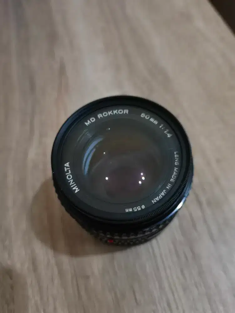 Minolta MD ROKKOR 50mm 1.4 lensa manual