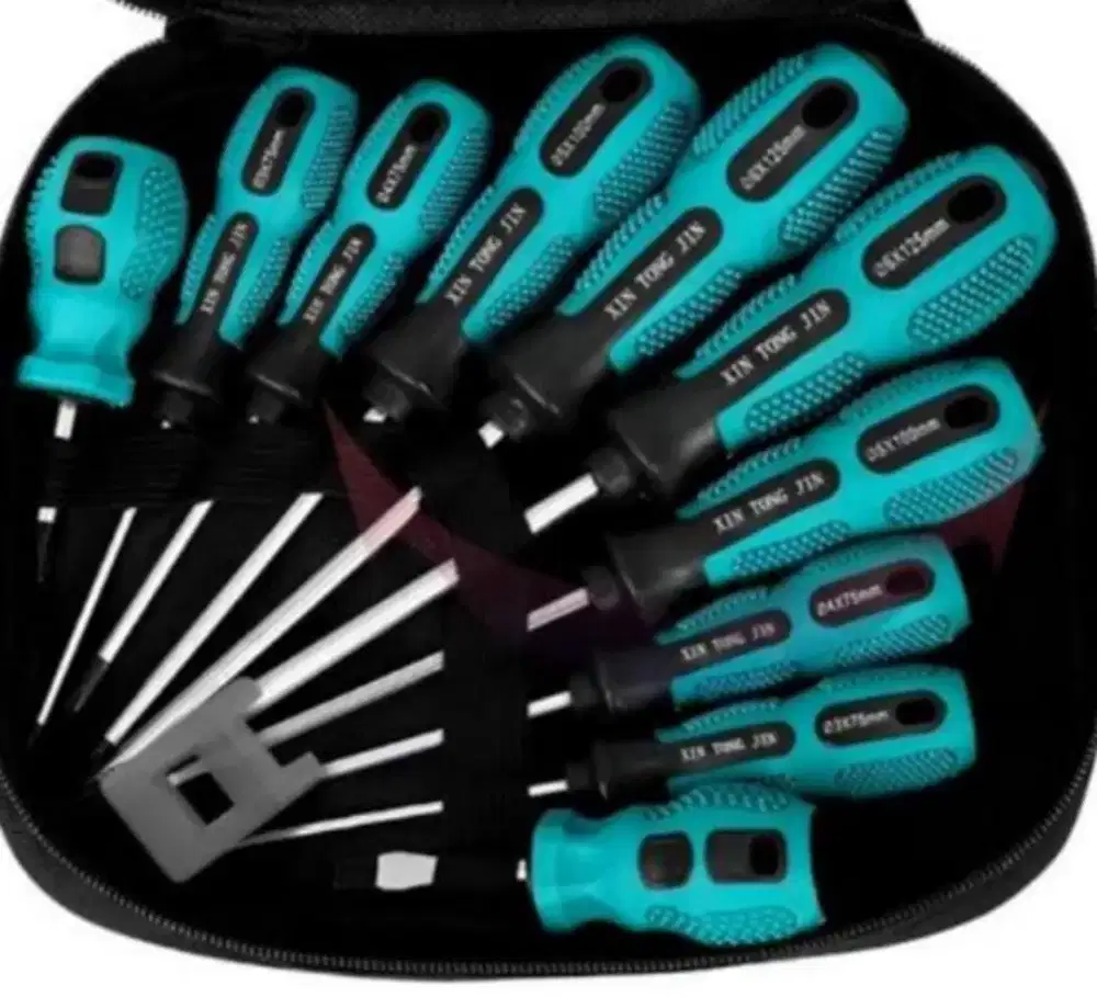 Obeng set + dan - murah aja isi 10 pcs