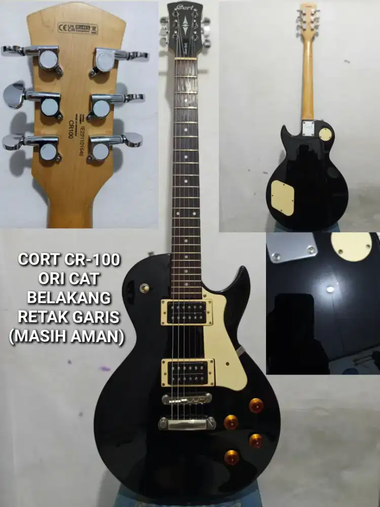 Gitar elektrik lespaul cort cr-100 ori minus masih aman