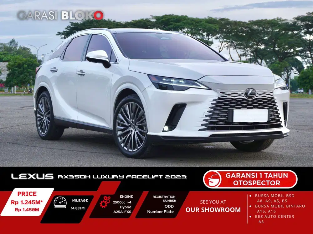 Lexus RX350h Hybrid Facelift Luxury A25A-FXS 2023