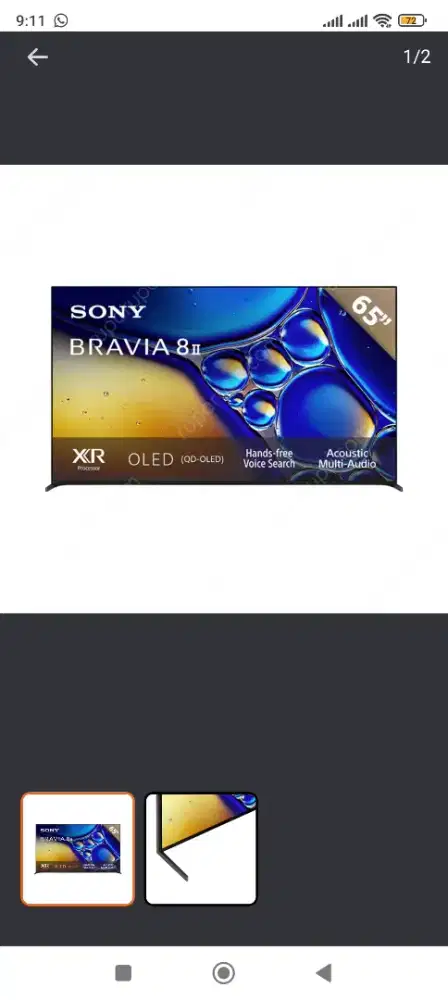 PROMO & FREE GIFT Sony 55 Inci Oled 4k Google Tv K-55xr80m2 -Hitam