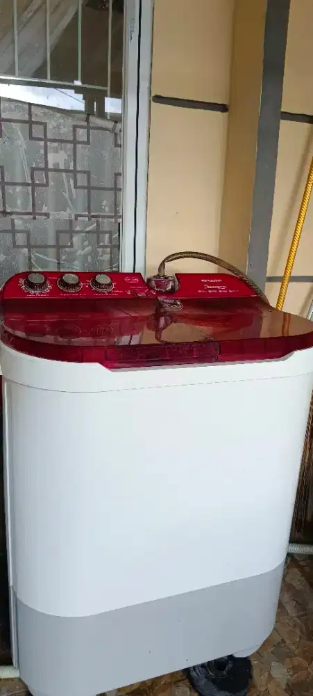 DIJUAL MESIN CUCI SHARP BARU 7 BULAN PAKAI MASIH BGUS BANGET MURAH AJA