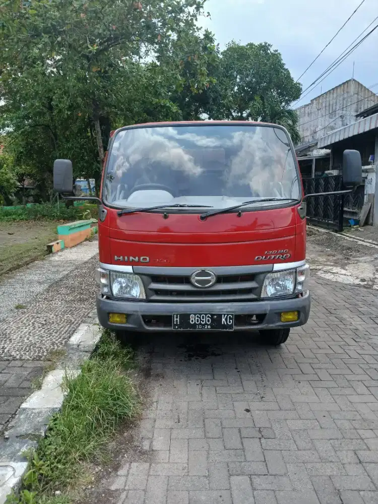 truk hino dutro dobel long bak besi
